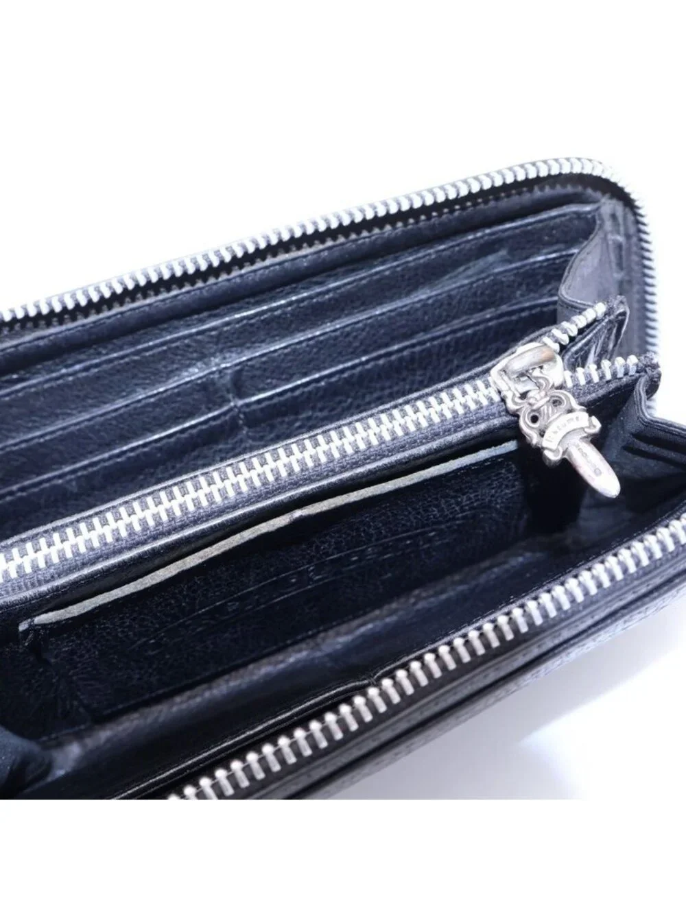 Chrome Hearts Rec Zip Filigree Plus Round Zip Wallet